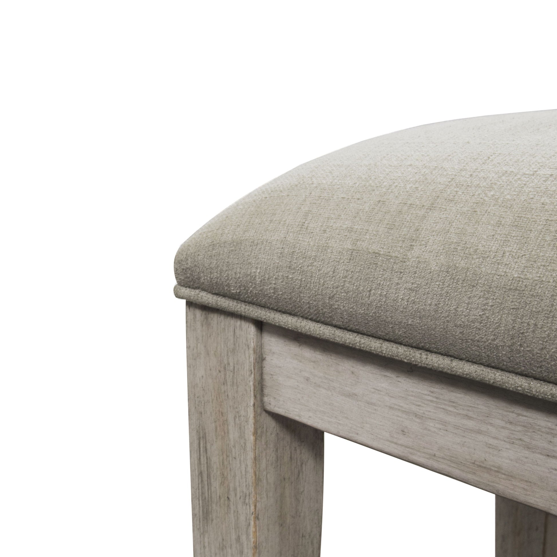 Heartland - Upholstered Console Stool - White - Hornell Furniture Outlet