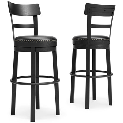Valebeck - Tall Upholstered Swivel Barstool - Hornell Furniture Outlet