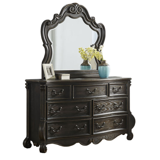 Rhapsody - Dresser And Mirror - Dark Brown - Hornell Furniture Outlet