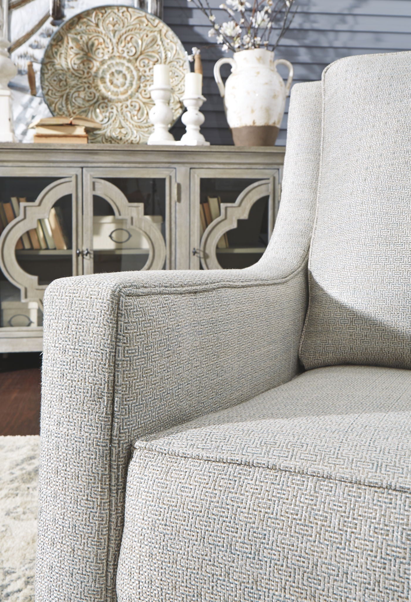 Kambria - Swivel Glider Accent Chair - Hornell Furniture Outlet