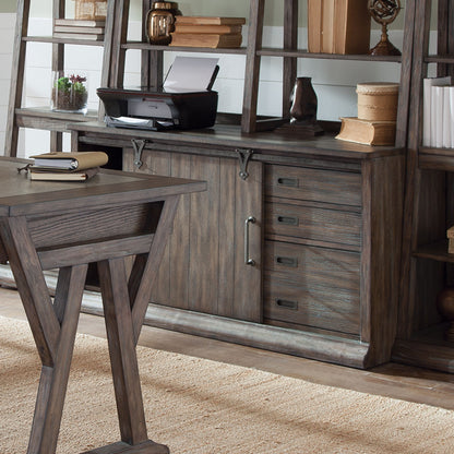 Stone Brook - Computer Credenza - Dark Brown - Hornell Furniture Outlet