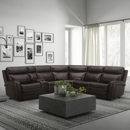 Blair - 6 Piece Sectional - Cognac - Hornell Furniture Outlet