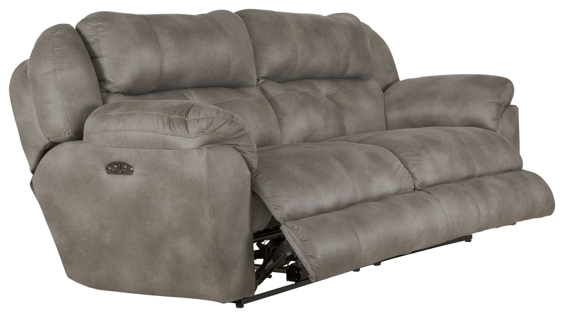 Ferrington - Power Lay Flat Reclining Sofa with Power Adjustable Headrest - Hornell Furniture Outlet