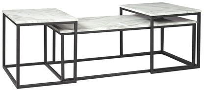 Donnesta - Gray / Black - Occasional Table Set (Set of 3) - Hornell Furniture Outlet
