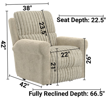 Foxy - Power Lay Flat Recliner With Zero Gravity - Hornell Furniture Outlet
