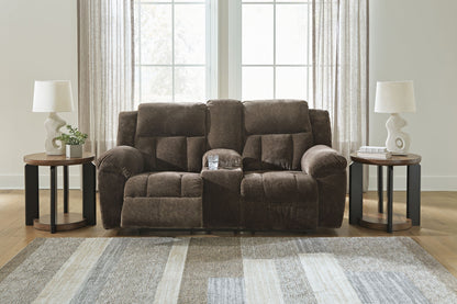 Frohn - Dbl Reclining Loveseat With Console - Hornell Furniture Outlet