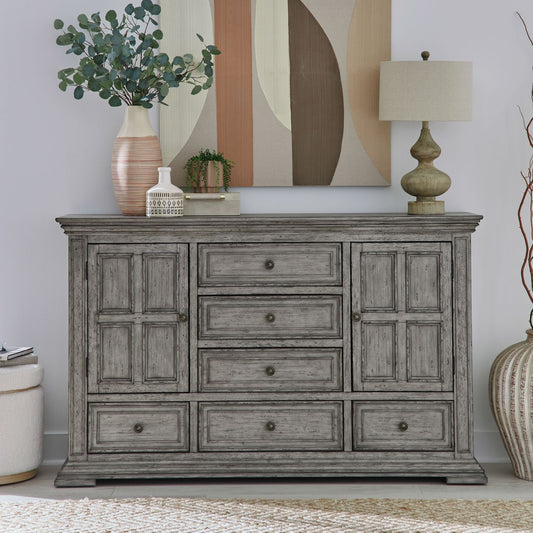 Big Valley - 2 Door 6 Drawer Dresser - Hornell Furniture Outlet