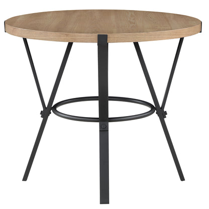 Magnolia - Round Counter Table - Black - Hornell Furniture Outlet