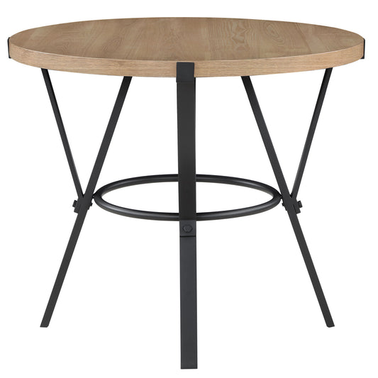 Magnolia - Round Counter Table - Black - Hornell Furniture Outlet
