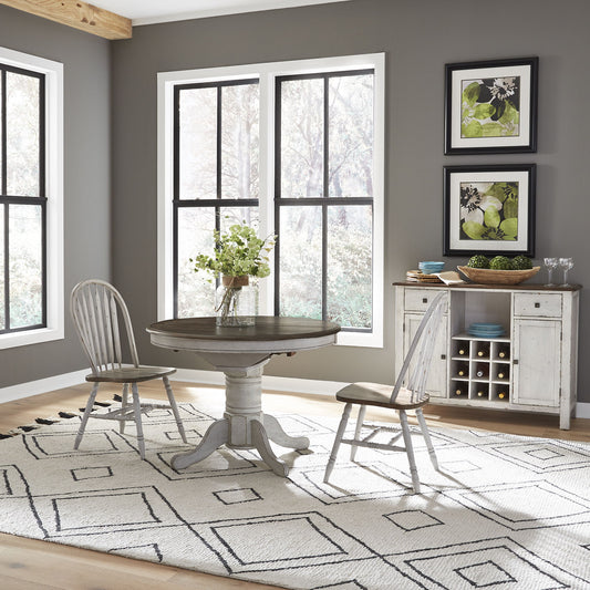 Carolina Crossing - Pedestal Table Set - Hornell Furniture Outlet