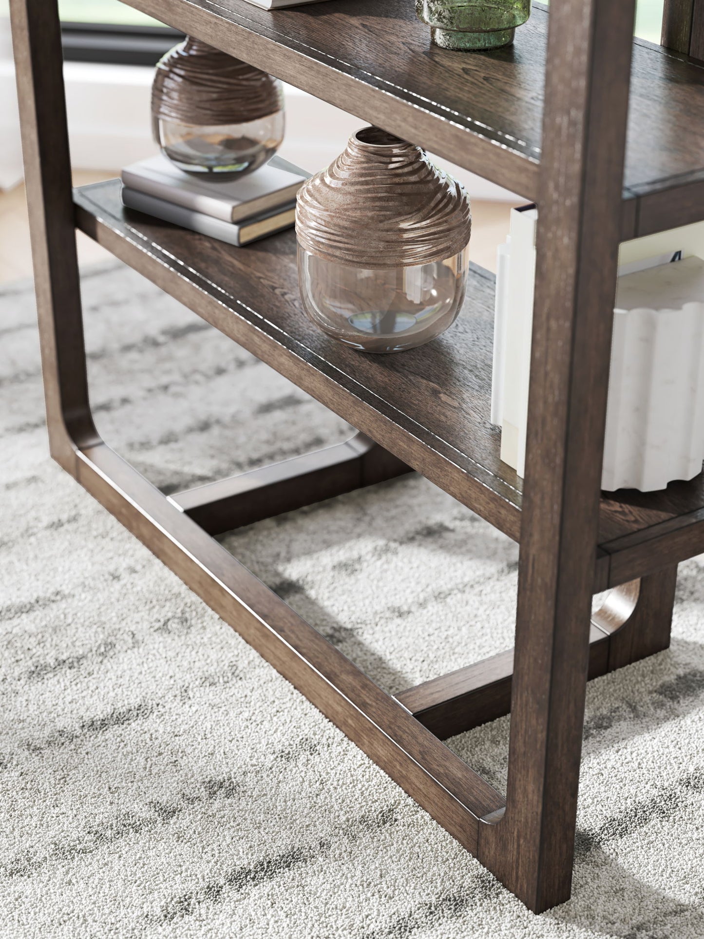 Breckington - Dark Brown - Bookcase - Hornell Furniture Outlet