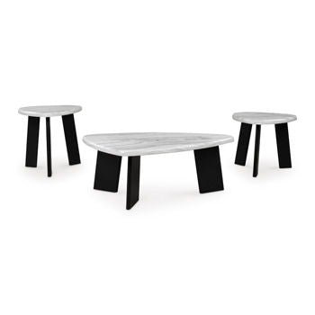 Lilyberg - Gray / Black - Occasional Table Set (Set of 3) - Hornell Furniture Outlet