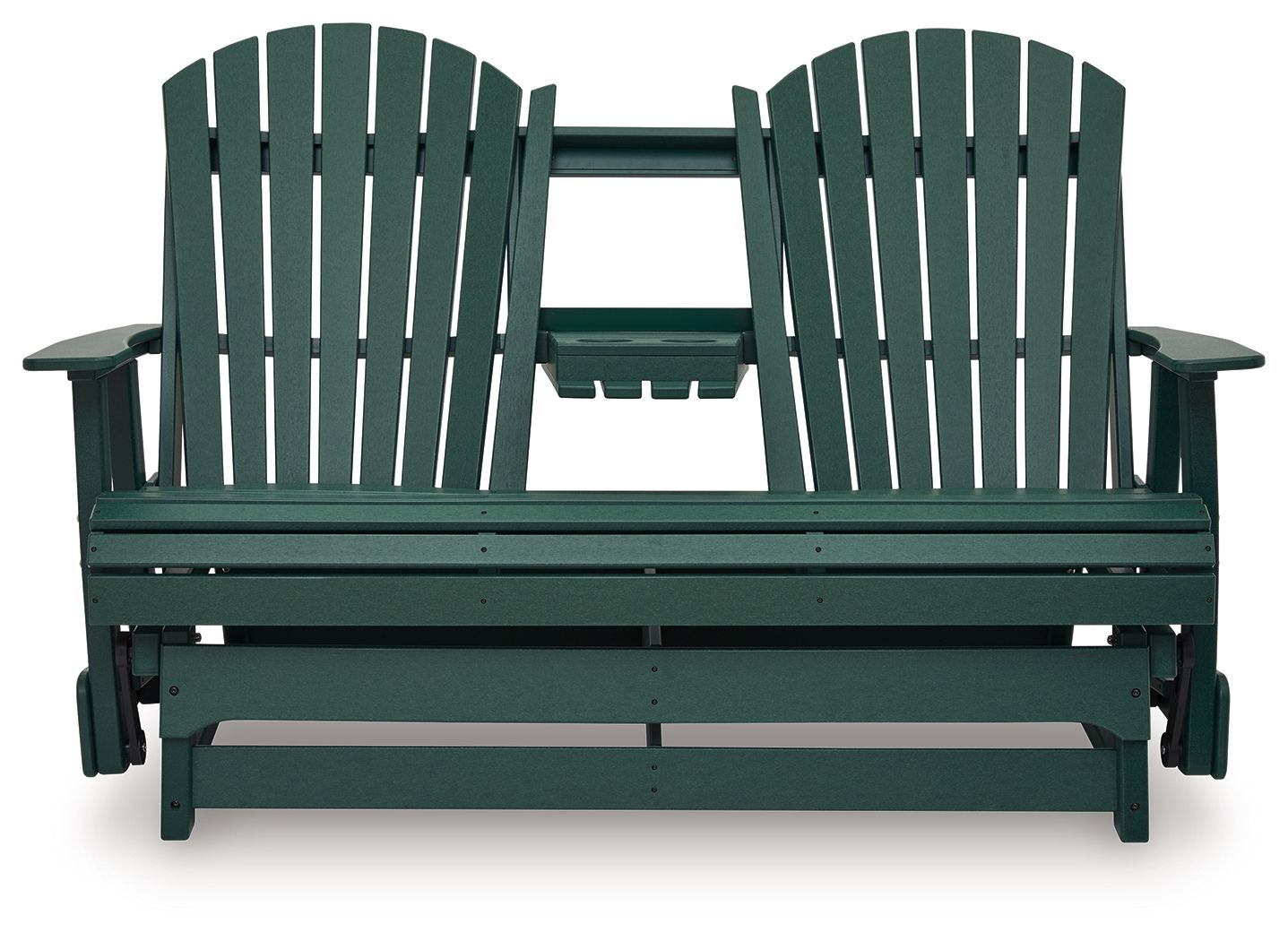 Shell Beach - Loveseat Glider - Green - Hornell Furniture Outlet