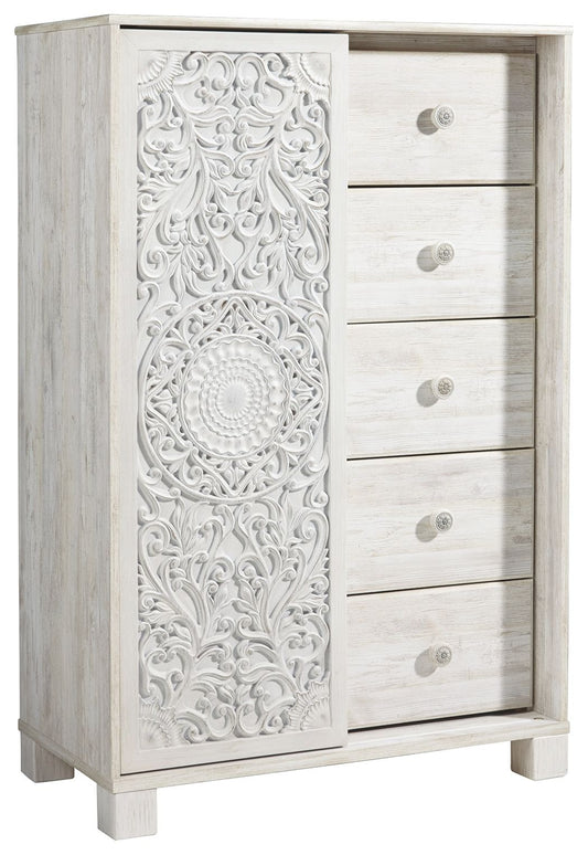 Paxberry - Whitewash - Dressing Chest - Hornell Furniture Outlet
