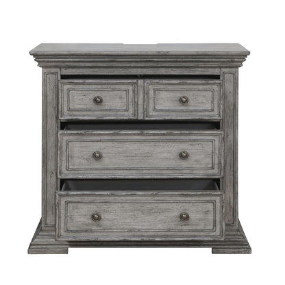Big Valley - Bedside Chest With Charging Station - Hornell Furniture Outlet