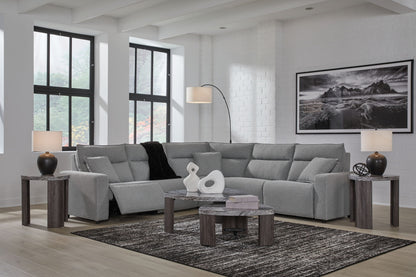 ModMax II - Salt And Pepper - Reclining Sectional - Hornell Furniture Outlet
