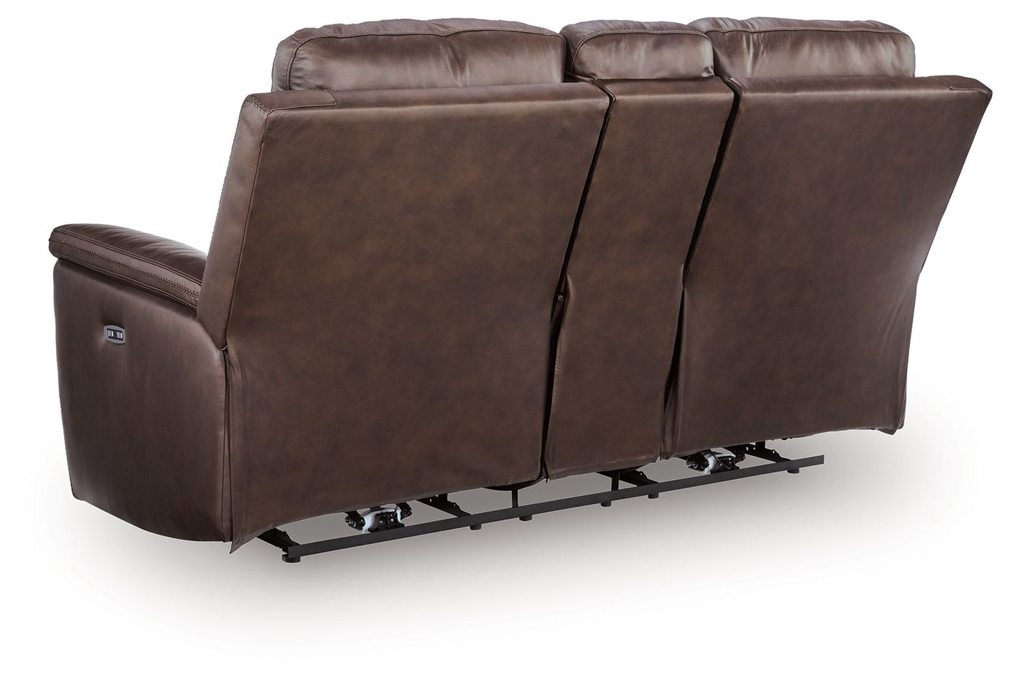 Bleckley - Power Reclining Loveseat With Console / Adjustable Headrest - Hornell Furniture Outlet