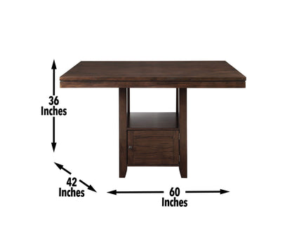 Yorktown - Counter Table - Dark Brown - Hornell Furniture Outlet