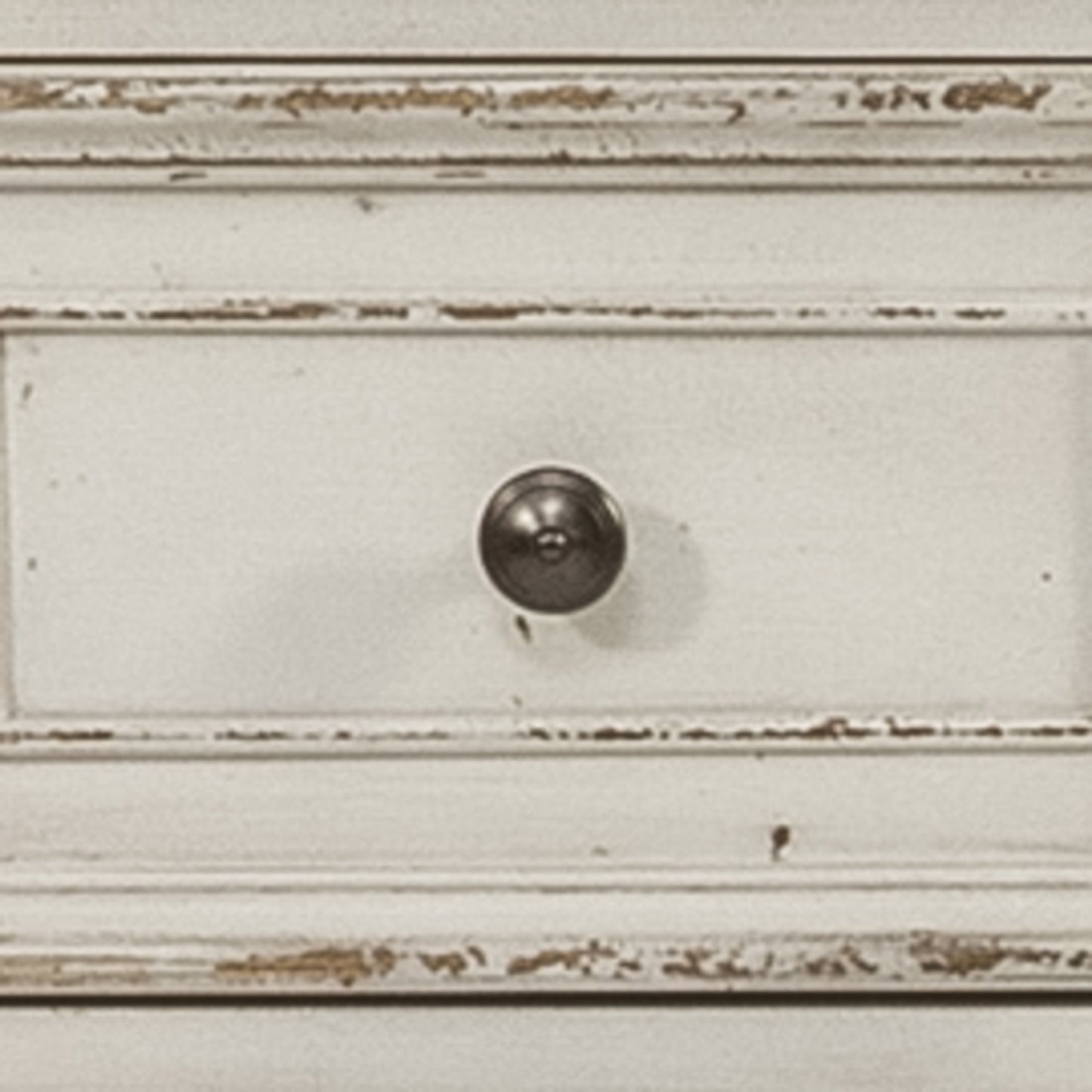 Magnolia Manor - Dresser & Arched Mirror - White - Hornell Furniture Outlet