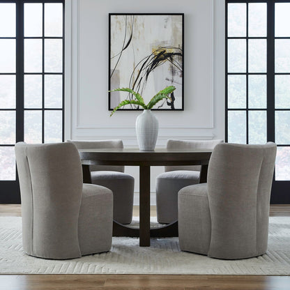 Accent Dining - Dining Chair With Casters Accent - Hornell Furniture Outlet