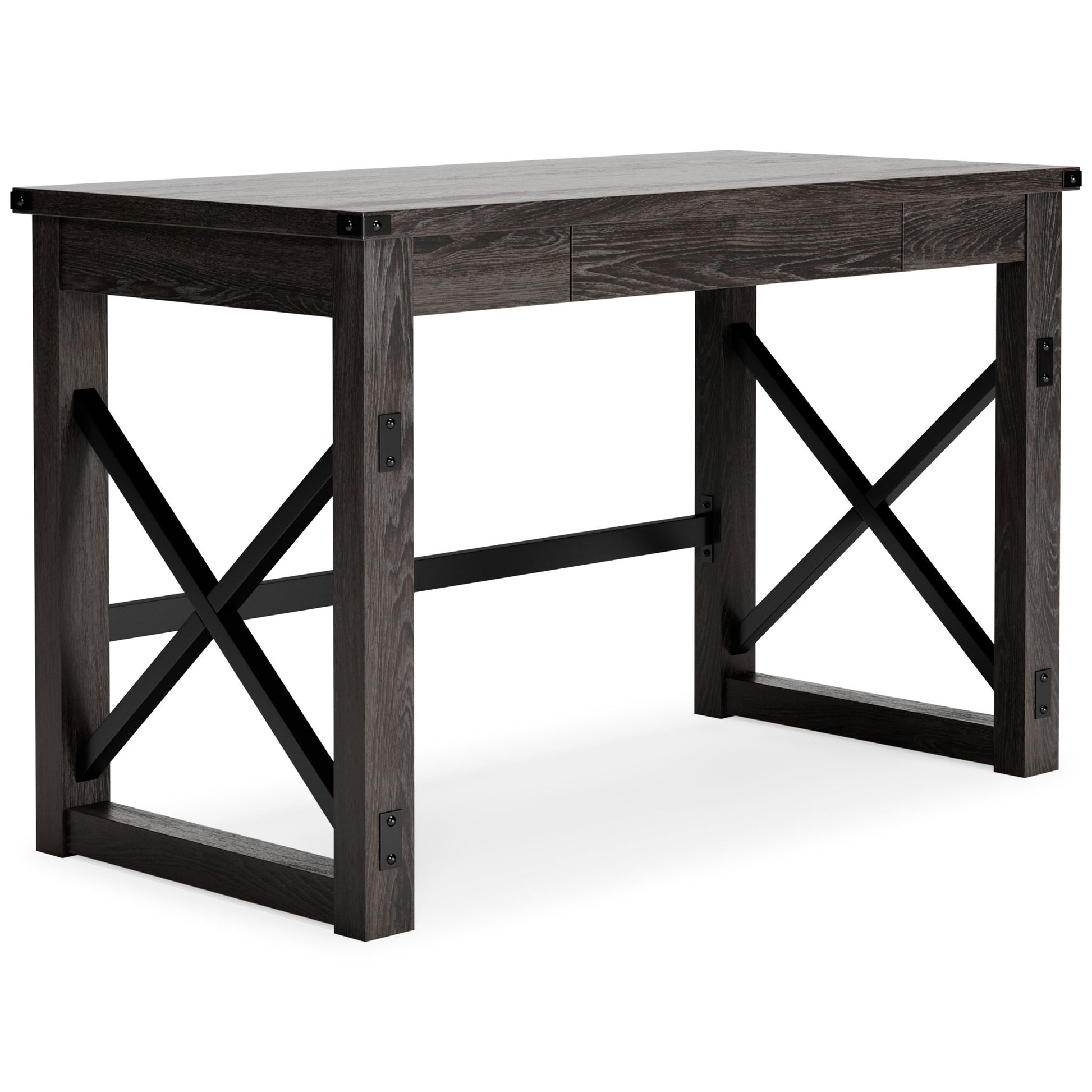 Freedan - Grayish Brown - Home Office Desk - Hornell Furniture Outlet