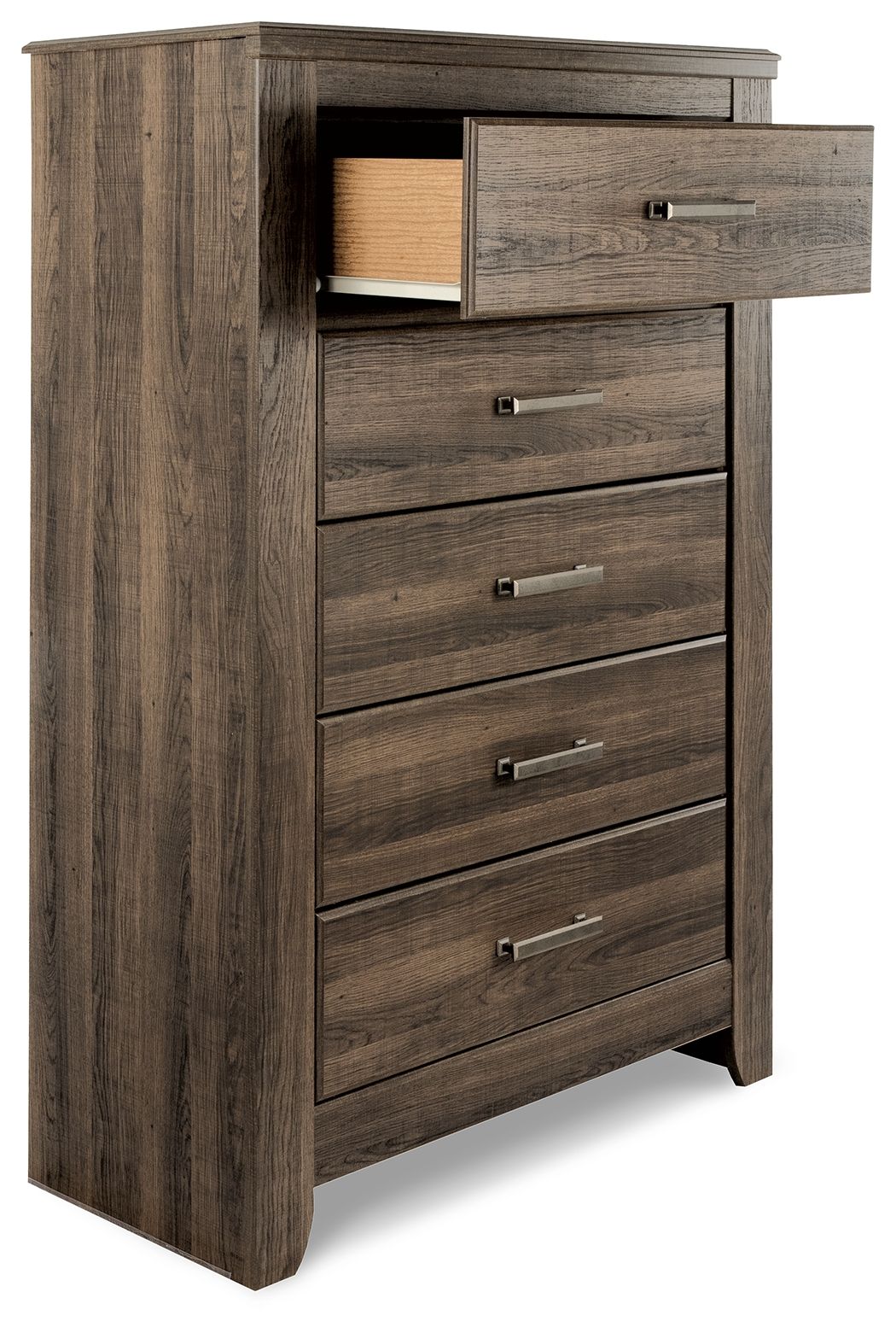 Juararo - Dark Brown - Five Drawer Chest - Hornell Furniture Outlet