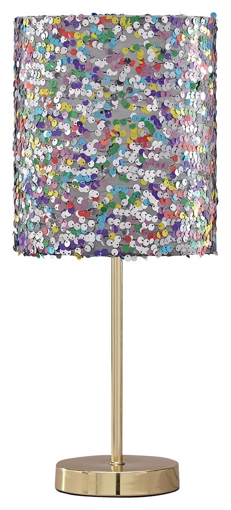 Maddy - Purple - Metal Table Lamp - Hornell Furniture Outlet