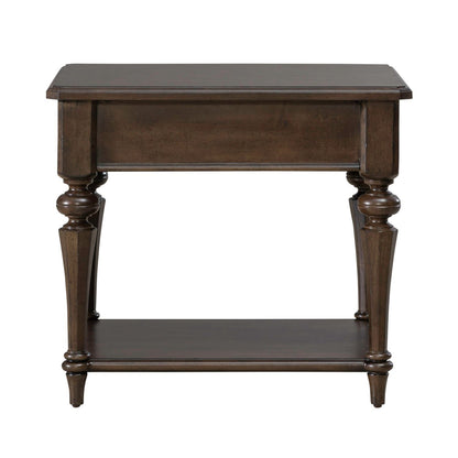 Arden Road - Drawer End Table - Satin Cherry - Hornell Furniture Outlet