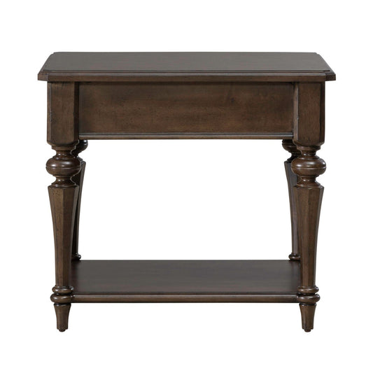 Arden Road - Drawer End Table - Satin Cherry - Hornell Furniture Outlet