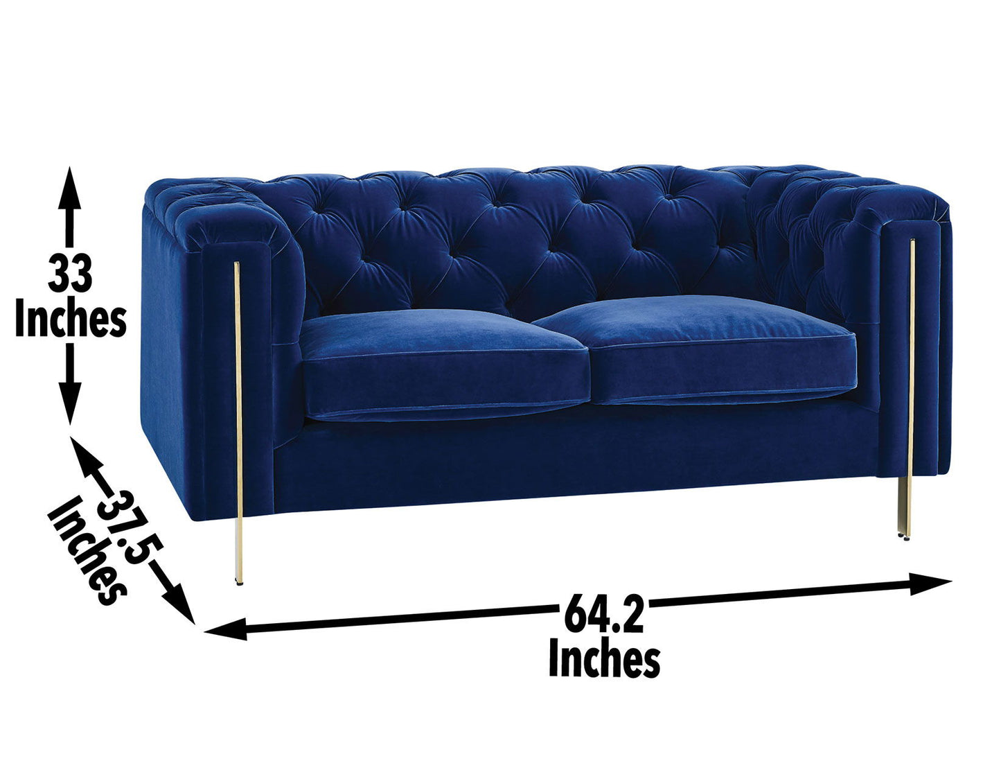 Charlene - Velvet Loveseat - Hornell Furniture Outlet