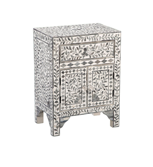 Fowler - Accent Cabinet - Pearl Silver - Hornell Furniture Outlet