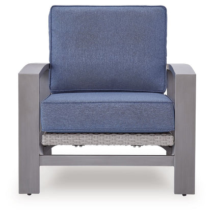 Half Moon Beach - Spring Lounge Chair - Blue / Gray - Hornell Furniture Outlet