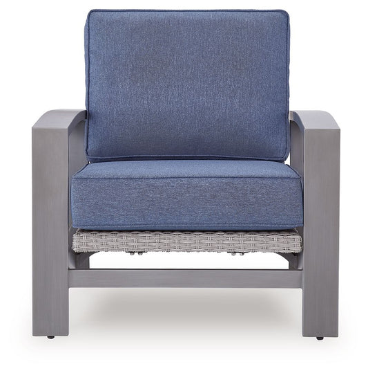 Half Moon Beach - Spring Lounge Chair - Blue / Gray - Hornell Furniture Outlet