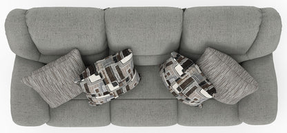 Trifecta - Sofa With 3 Recliners and Drop Down Table - Hornell Furniture Outlet