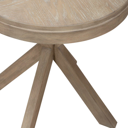 Brentwood - Round End Table - Sandstone - Hornell Furniture Outlet