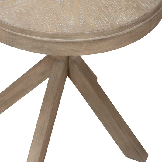 Brentwood - Round End Table - Sandstone - Hornell Furniture Outlet