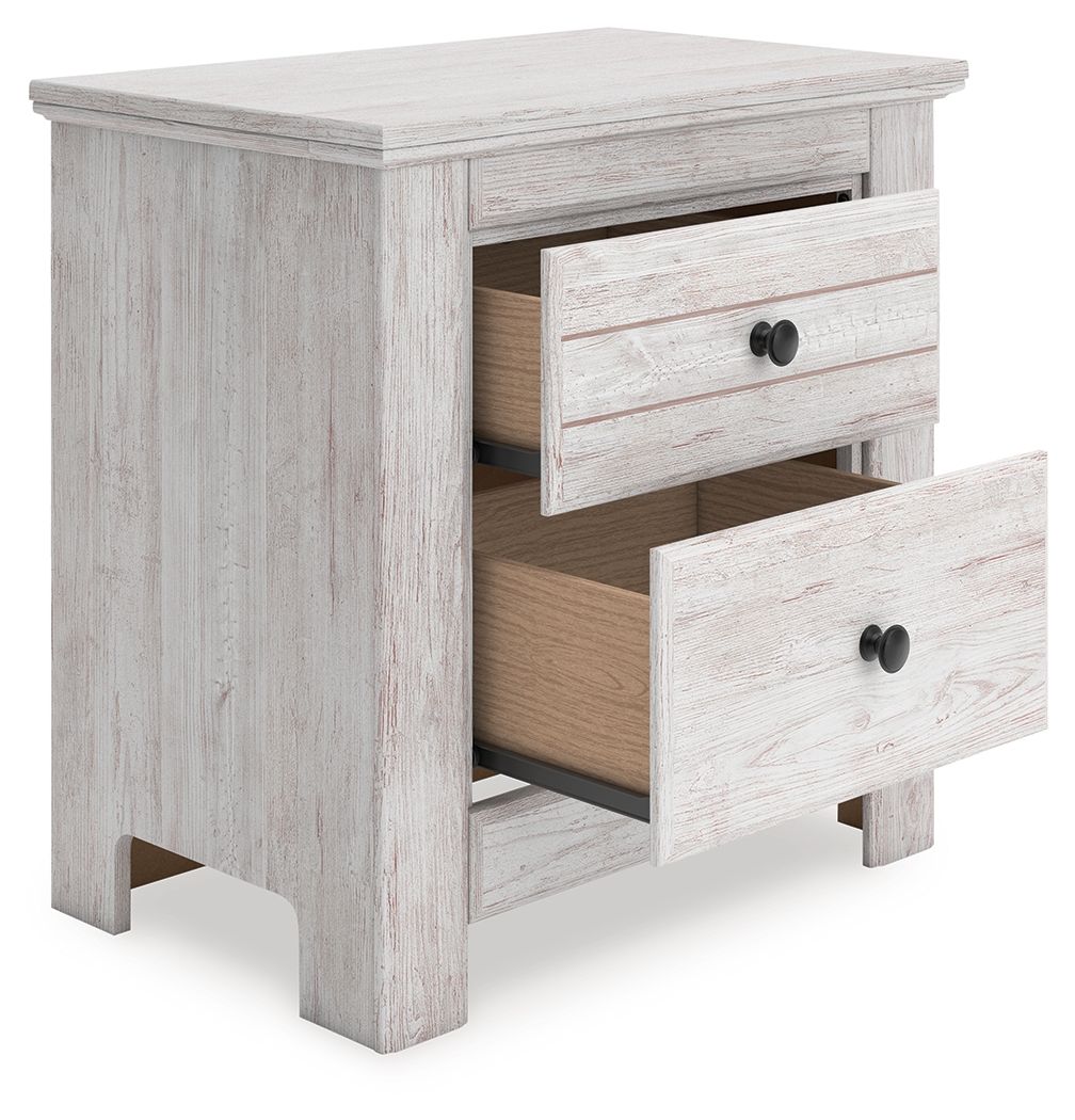 Makidern - Two Drawer Night Stand - Hornell Furniture Outlet