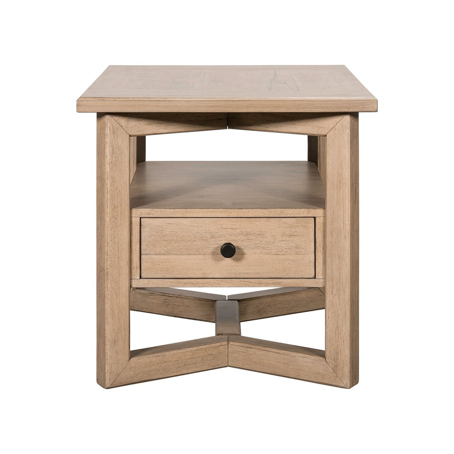 Proximity Place - Rectangular End Table - Light Brown - Hornell Furniture Outlet