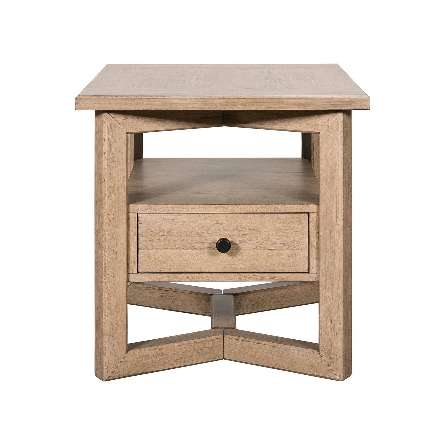 Proximity Place - Rectangular End Table - Light Brown - Hornell Furniture Outlet