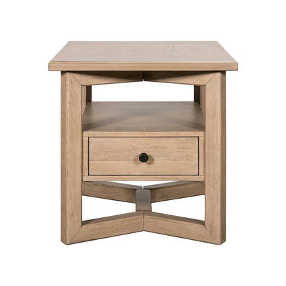 Proximity Place - Rectangular End Table - Light Brown - Hornell Furniture Outlet