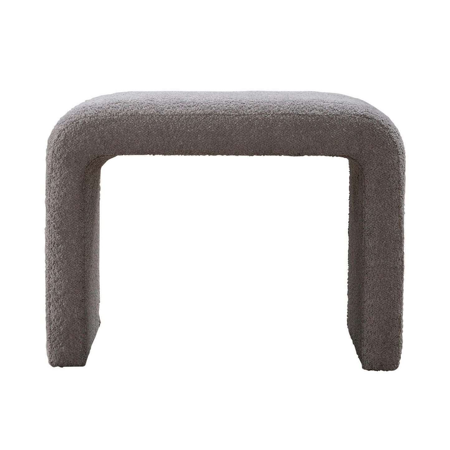 Cascade Falls - Upholstered Accent Stool - Gray - Hornell Furniture Outlet