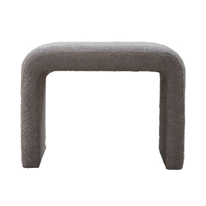 Cascade Falls - Upholstered Accent Stool - Gray - Hornell Furniture Outlet