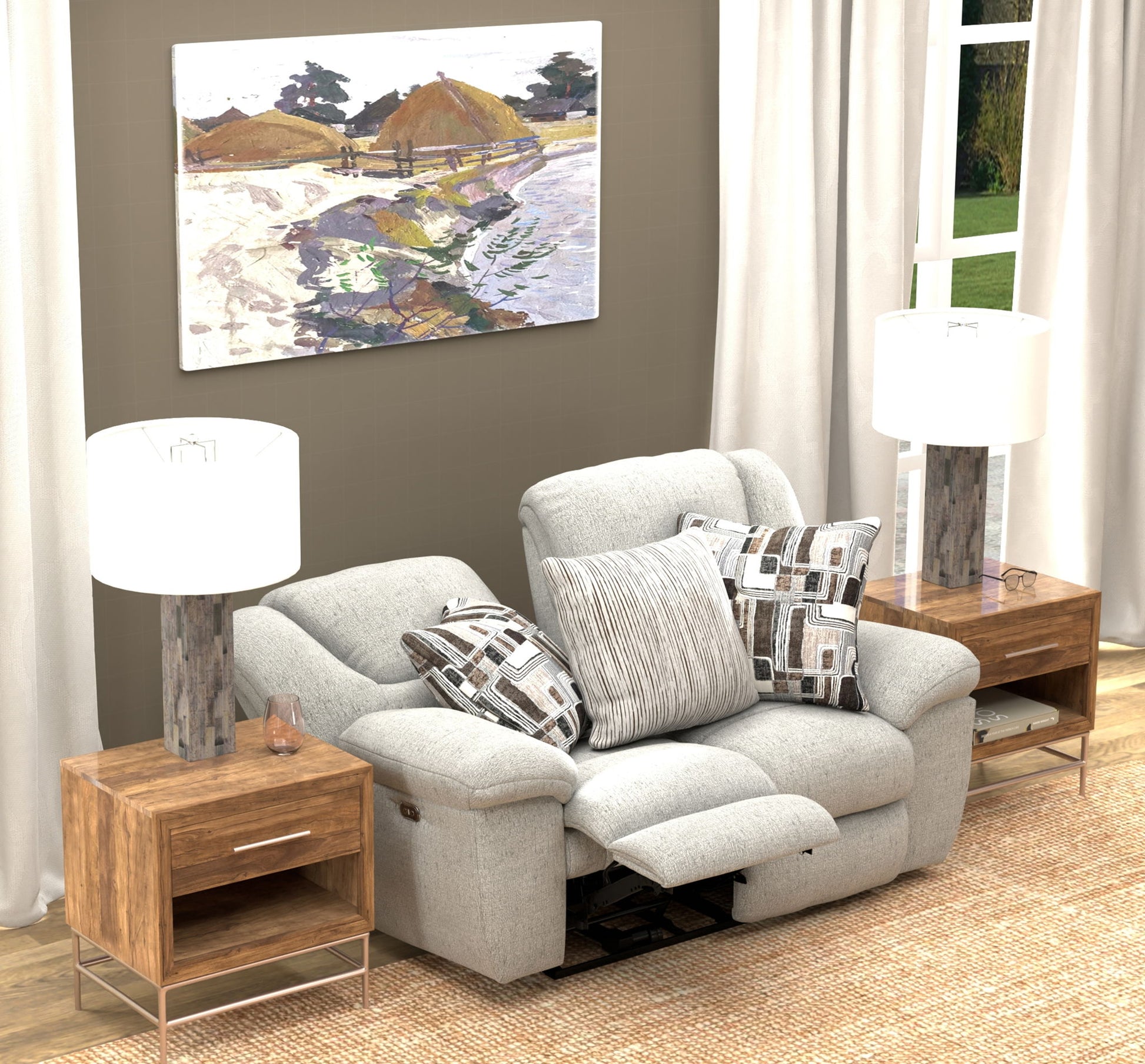 Trifecta - Reclining Loveseat - Hornell Furniture Outlet