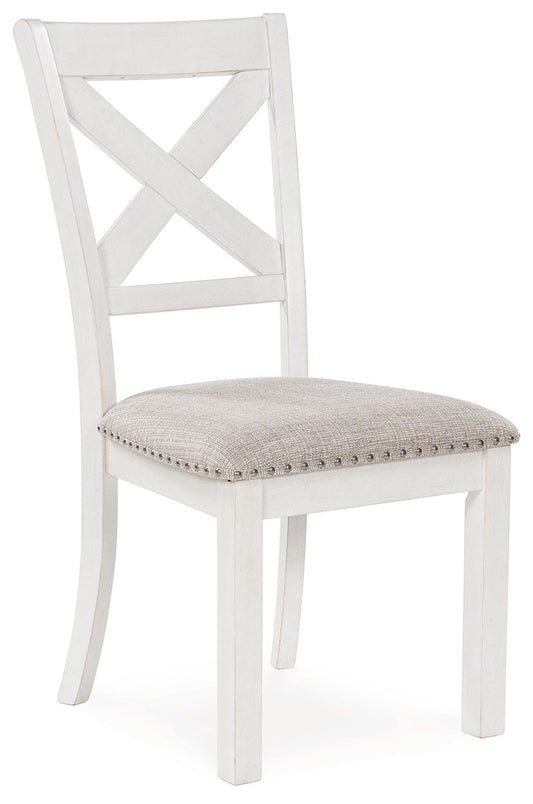 Robbinsdale - Antique White - Dining Upholstered Side Chair (Set of 2) - Hornell Furniture Outlet