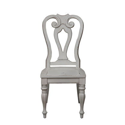 Magnolia Manor - Pedestal Table Set With Upholstered Chairs - Hornell Furniture Outlet