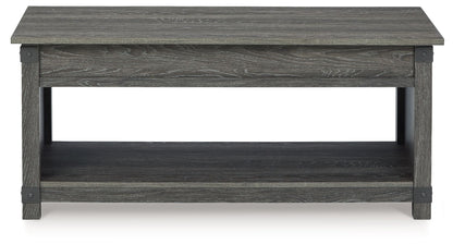 Freedan - Rect Lift Top Cocktail Table - Grayish Brown - Hornell Furniture Outlet