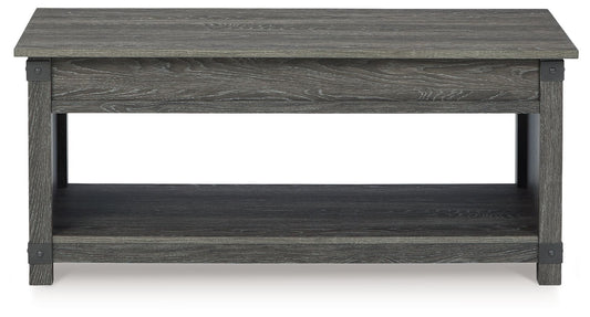 Freedan - Rect Lift Top Cocktail Table - Grayish Brown - Hornell Furniture Outlet