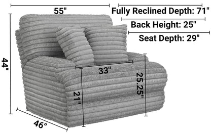 Cushy - Power Headrest Deep Seat Recliner - Hornell Furniture Outlet