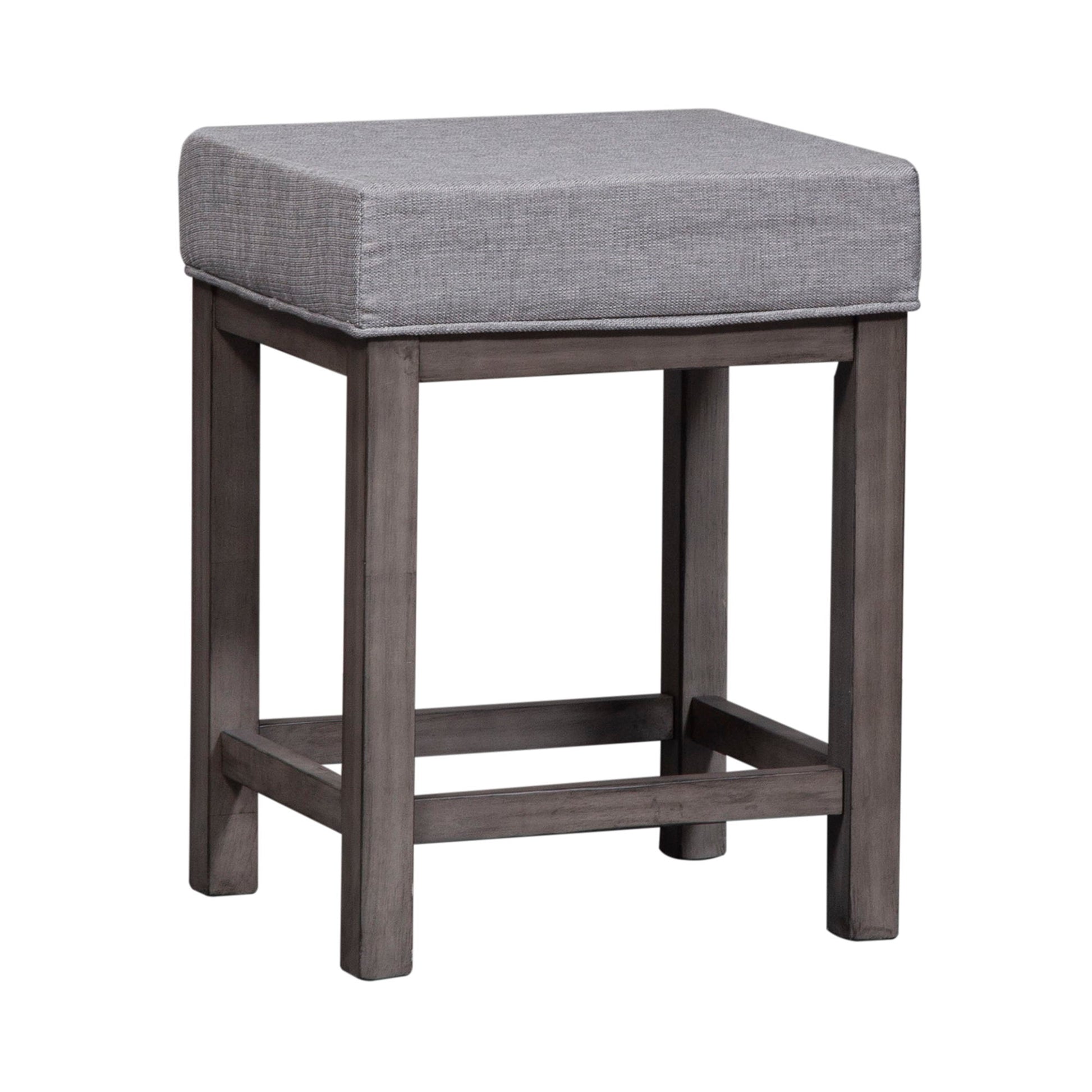 Tanners Creek - Upholstered Console Stool (Set of 3) - Dark Gray - Hornell Furniture Outlet