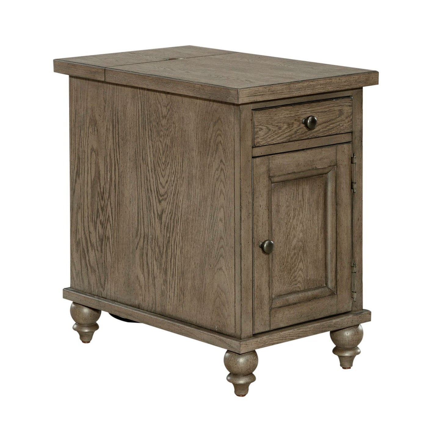 Americana Farmhouse - Chair Side Table - Light Brown - Hornell Furniture Outlet